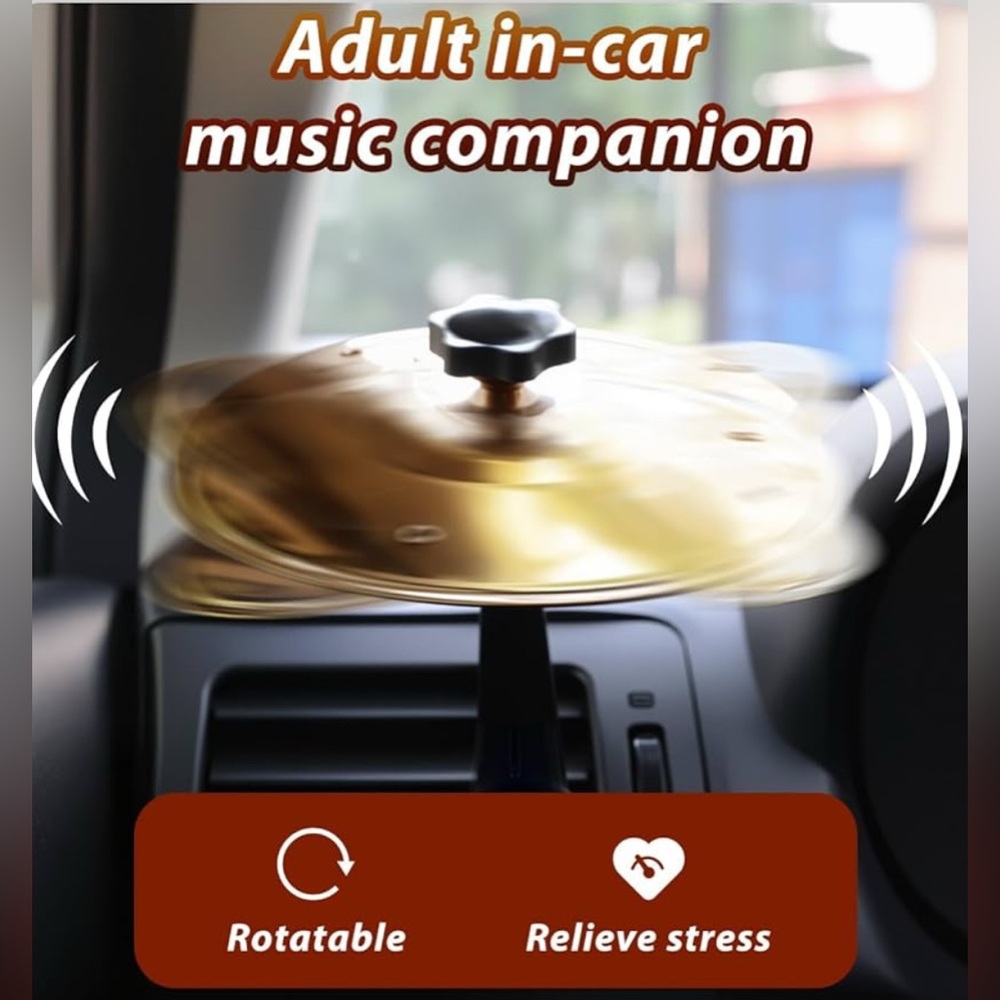 Easy Clip-On Mini Cymbal for Car - Make Driving Fun BRAND NEW  copy
